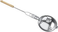 Petromax Lagerfeuer Popcornmaker aus Edelstahl und Holz in Silber - Bild 1