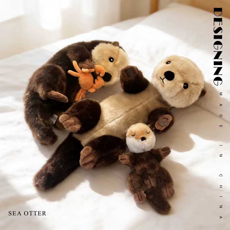 MIAOOWA Seeotter-Plüschtier, Mutter und Sohn, Plüschpuppe - Bild 5
