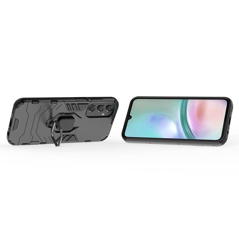 Stoßfeste Handyhülle mit Ringständer für Samsung Galaxy (Modelle: A05S, A15, A81, A91, M01, M02, M04 4G, M10, M11, M12, M13 4G, M20, M21, M22 4G) in Schwarz - Bild 4