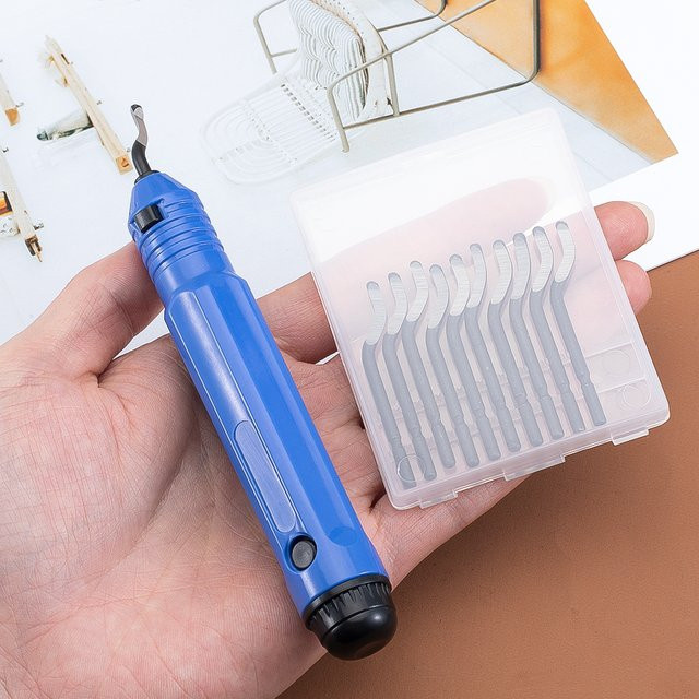 Ailimi Manueller Rand-Trimmer in Blau für DIY Schmuckherstellung und Epoxy-Harz-Handwerk - Bild 1