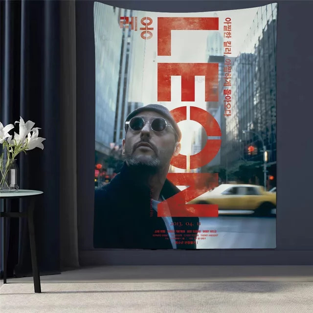 Leon Anime Wandbehang Classic Movie Tapestry zur Dekoration für dein Zuhause - Bild 1