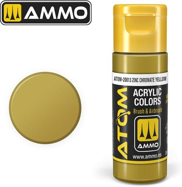 AMMO by MIG Jimenez Atom Color Zinc Chromate Yellow, Gelb - Bild 1