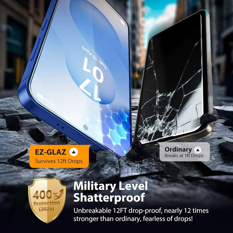 Transparentes Displayschutzglas für Samsung Galaxy S25 S24 S23 S22 S21 mit HD-Abdeckung und Anti-Fingerabdruck-Funktion - Bild 5