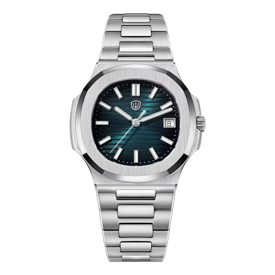 Watchdives Armbanduhr, Quarz, Edelstahl, Blau, Herren - Bild 5