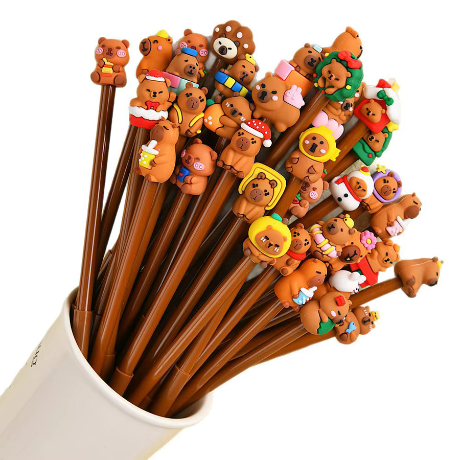 Niedliche Capybara Gelstifte mit schwarzer Tinte für Kinder und Schüler von TWBEB - Bild 5