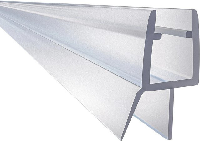 AICA Duschtürdichtung Dichtlippe für Duschkabinen, transparent, B/T/H: 18 mm, passend für 6-8 mm Duschwand - Bild 1