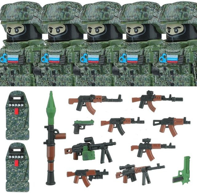 Linyi toy Commando Streitkräfte Armeestil Figuren, Gebäude, Bausteine, Fahrzeuge - Bild 1