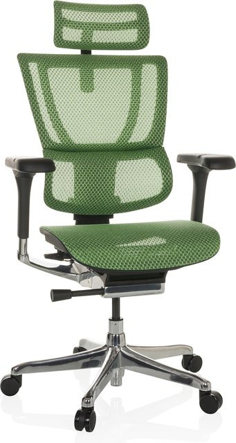 hjh OFFICE ERGOHUMAN SLIM GEN2 Luxus Chefsessel mit Netzstoff, Kopfstütze und Armlehnen, höhenverstellbar - Bild 1