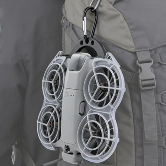 DJI NEO 2 Rucksack-Haken und Halterung mit Clip-Design für Tisch- oder Wandmontage, Schwarz - Bild 1