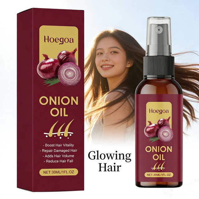 HOEGOA Rote-Zwiebel-Haarwuchsöl-Spray, Unisex - Bild 1