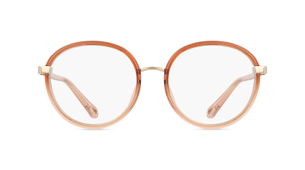 Chloé CH0033O Korrektionsbrille, Vollrand, Rund, Kunststoff, Unisex, Schwarz - Bild 1