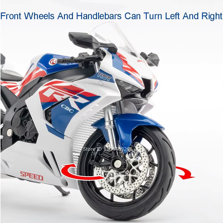 RMZ city Honda CBR1000 CB400X Motorrad Modell, 1:12, Metall, Weiß - Bild 4
