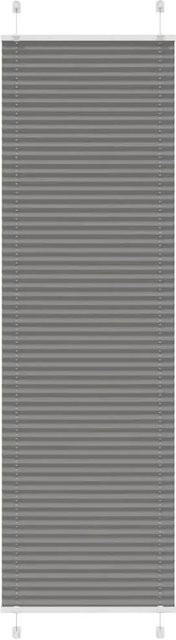 vidaXL Plissee Anthrazit semi-transparent aus Polyester, Breite: 55 cm, Höhe: 200 cm - Bild 1