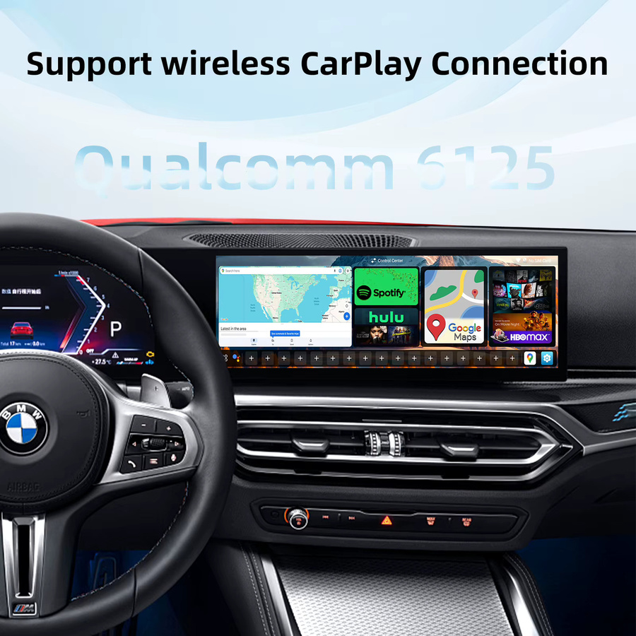 EzoneTronics Wireless AI Box für BMW und andere Fahrzeuge mit Android 13, CarPlay, 8 GB RAM, 128 GB Speicher, Dual WiFi, 4G SIM und HDMI-Ausgang - Bild 4