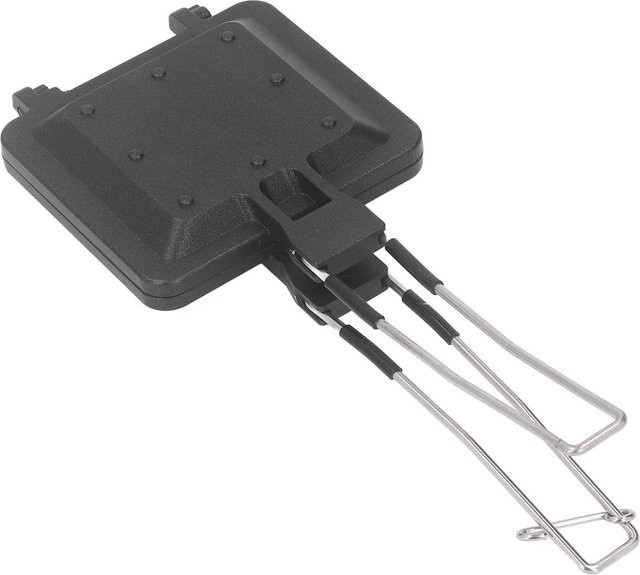 Fishine Sandwichmaker faltbar und tragbar, antihaftbeschichtete Presspfanne für Zuhause und Camping, Schwarz - Bild 1