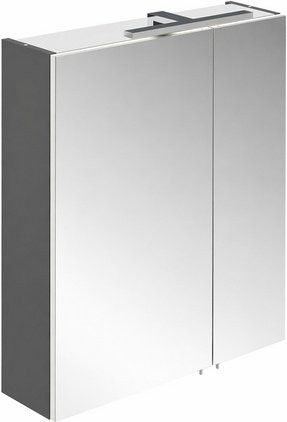 Schildmeyer LED-Spiegelschrank Adana in Anthrazit und Schwarz mit Glastüren, B/H/T: 60 x 74,8 x 16 cm - Bild 1