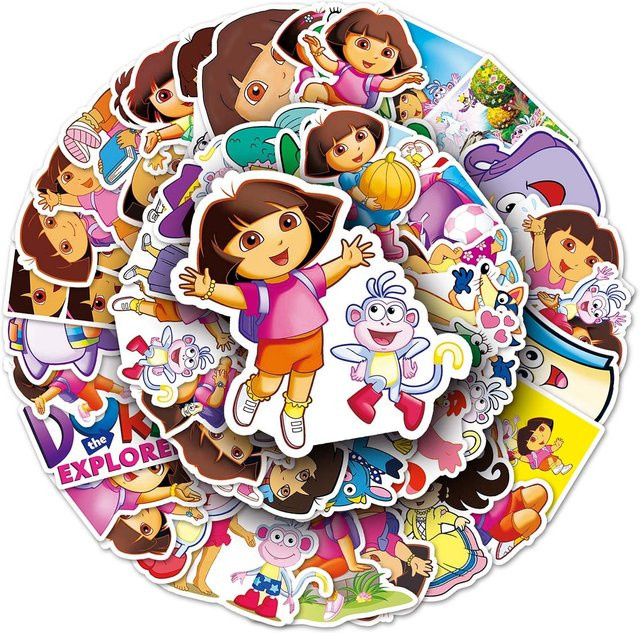 Bandai Dora Kinder-Animations-Set, 51-teiliges Set, Aufkleber - Bild 1