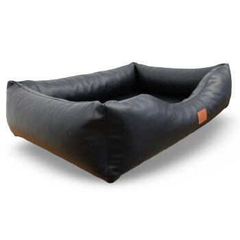 Petliving orthopädisches Hundebett Luke aus Kunstleder in Schwarz, XL, B: 110 cm, T: 80 cm, H: 25 cm - Bild 2