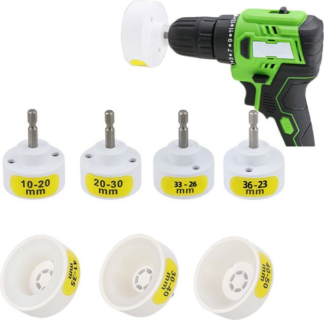 DAZZLEEX Elektrische Flaschenverschließmaschine mit 1/4 Zoll Hex Shak Adapter in Weiß - Bild 1