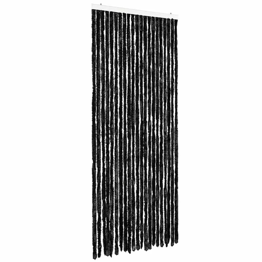 vidaXL Insektenschutz-Vorhang aus Chenille in Anthrazit, B/H: 90 x 220 cm - Bild 2