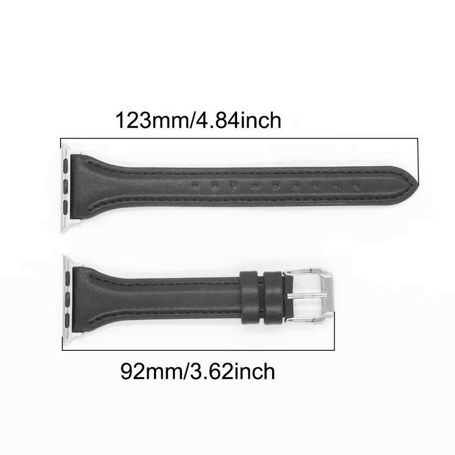 DLIBAND Uhrenarmband PU-Leder, Schwarz, Damen - Bild 1