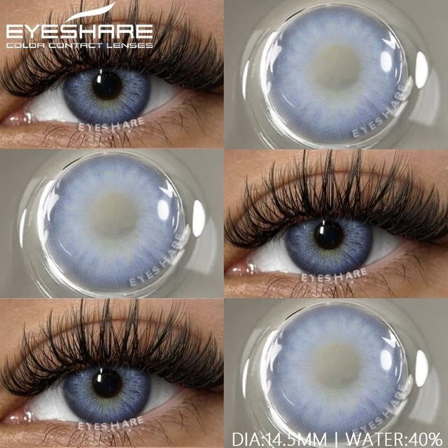 Eyeshare Color Linsen farbig, Jahreslinsen, 2 Stück - Bild 1
