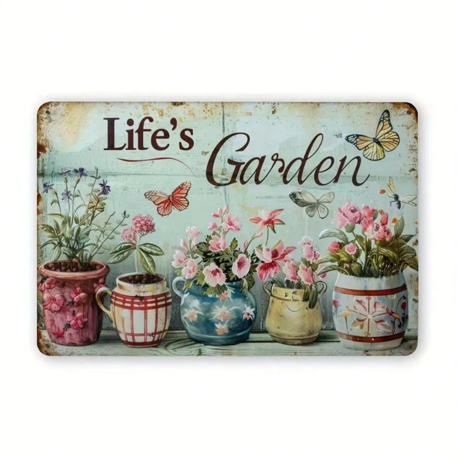 CIFBUY Vintage Metallblechschild Halloween Wanddekoration für Garten und Haus, B: 30,0 cm, H: 20,0 cm - Bild 2