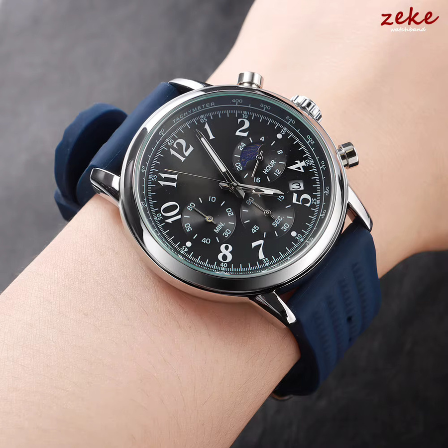 crazyband Uhrenarmband Silikon, Silber, Unisex - Bild 1