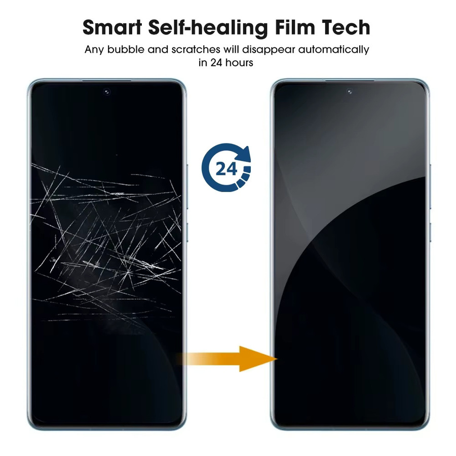 3er-Set Xiaomi Anti-Spy 3D Privatsphäre Hydrogel-Displayschutz für Mi 11 Ultra, Mi 12, Note 10 Pro Lite und Mi 12X, transparente Vollabdeckung - Bild 4