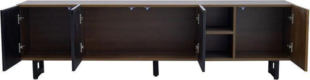 okwish TV-Schrank mit vier Türen für dein Wohnzimmer in Braun, B/T/H: 180 x 38 x 50 cm - Bild 1