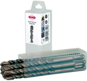 Ruko SDS-plus Hammerbohrer mit 3 Schneiden und Carbide-Spitze in Silber, Durchmesser: 10,0 mm, Länge: 16,0 cm - Bild 1