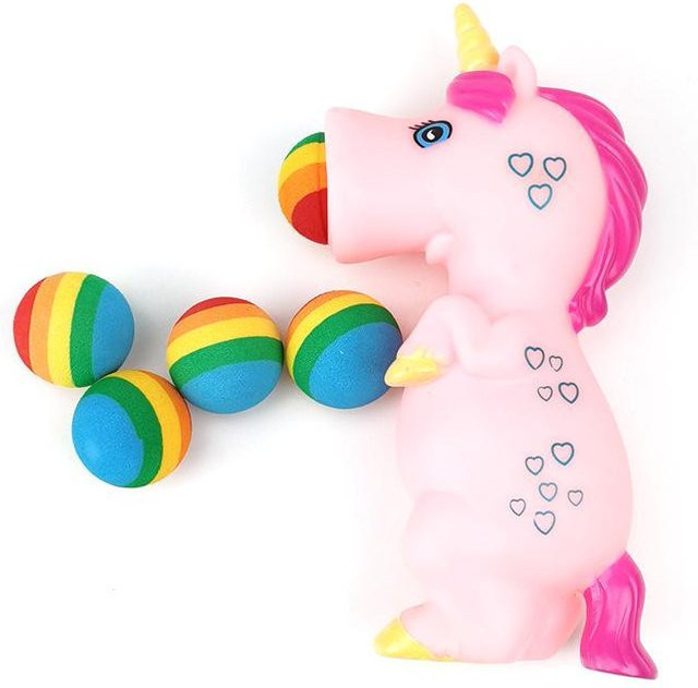 Binchi Outdoor Equipment Squishy Fidget Spielzeug Set, Einhorn Pop Schaumstoffbälle, rosa - Bild 1