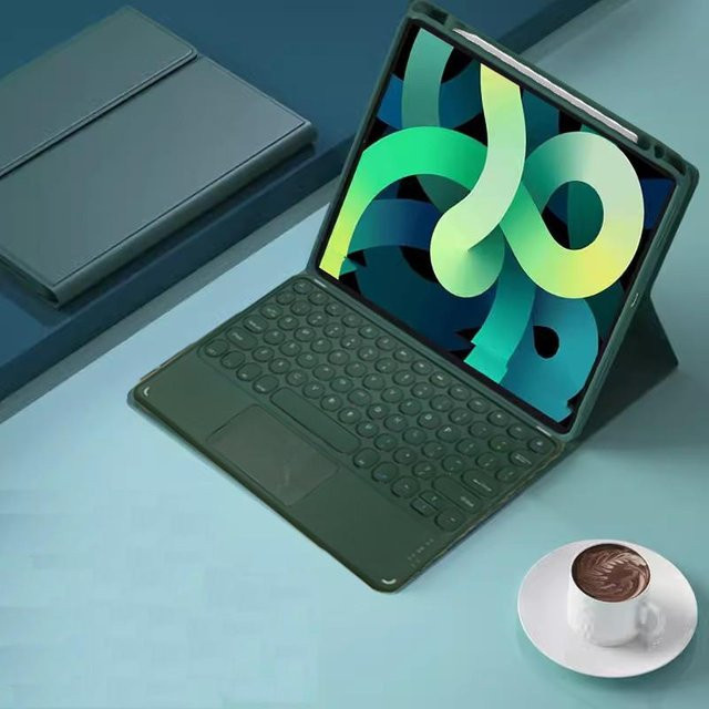 Xiaomi Hülle mit Bluetooth-Tastatur und Touchpad für Redmi Pad Pro 12,1 Zoll und POCO Pad in Grün - Bild 1