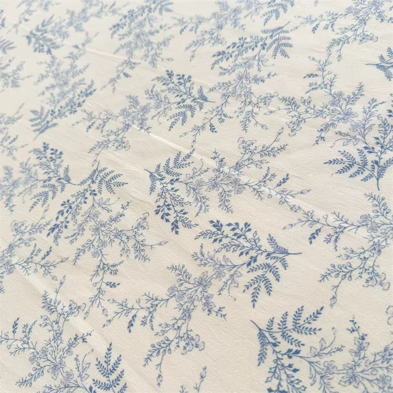 Bonenjoy Spannbettlaken aus gewaschener Baumwolle mit Blumenmuster, B/B: 90 x 200 cm - Bild 3