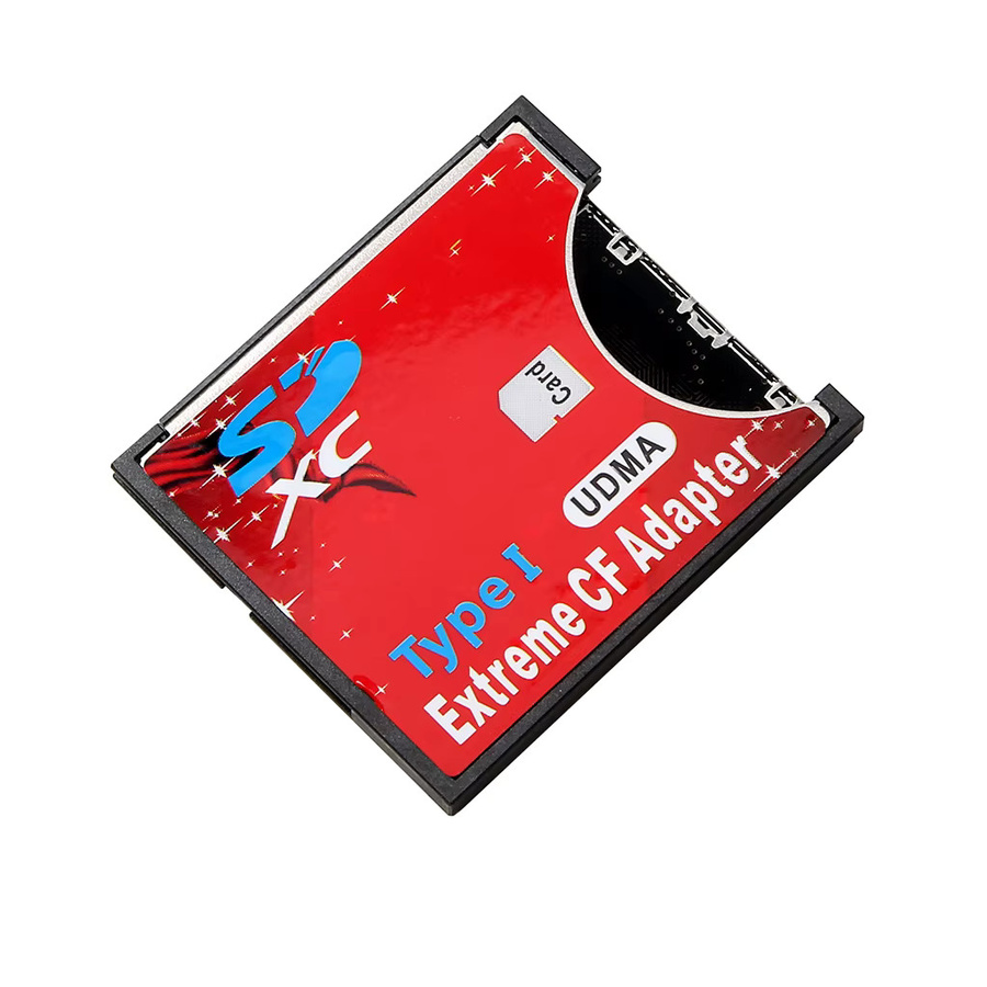 T.F.SKYWINDINTL SD-zu-CF-Klasse-I-Adapter für SD, SDHC und SDXC Hochgeschwindigkeitskarten in Rot - Bild 2