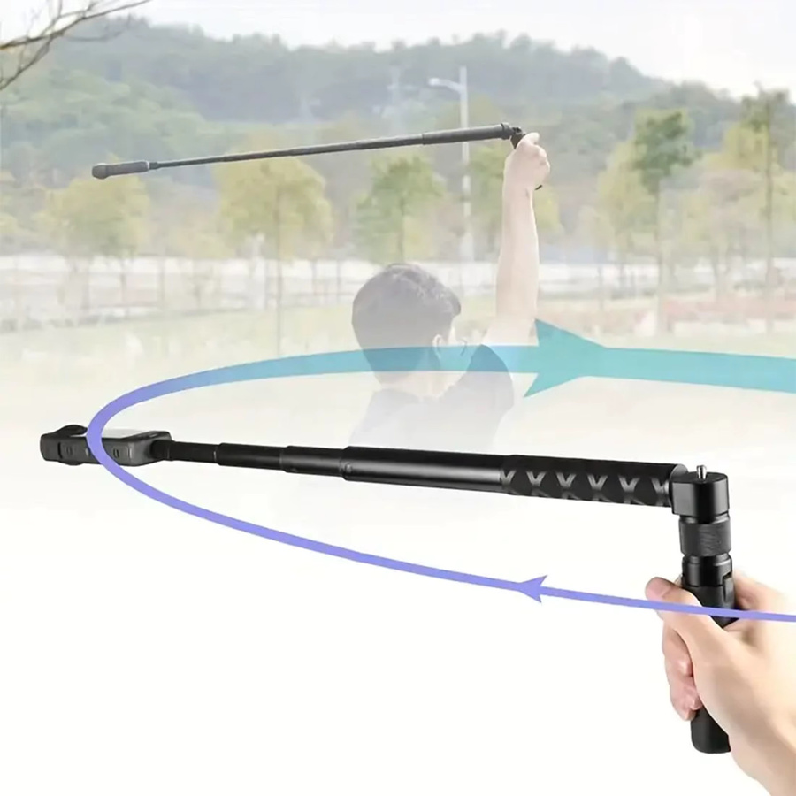 Insta360 Unsichtbarer Selfie-Stick mit Stativ für Bullet Time Bundle, Schwarz, Länge: 120 cm, kompatibel mit Insta360 X3, One X2, One RS und One R - Bild 3