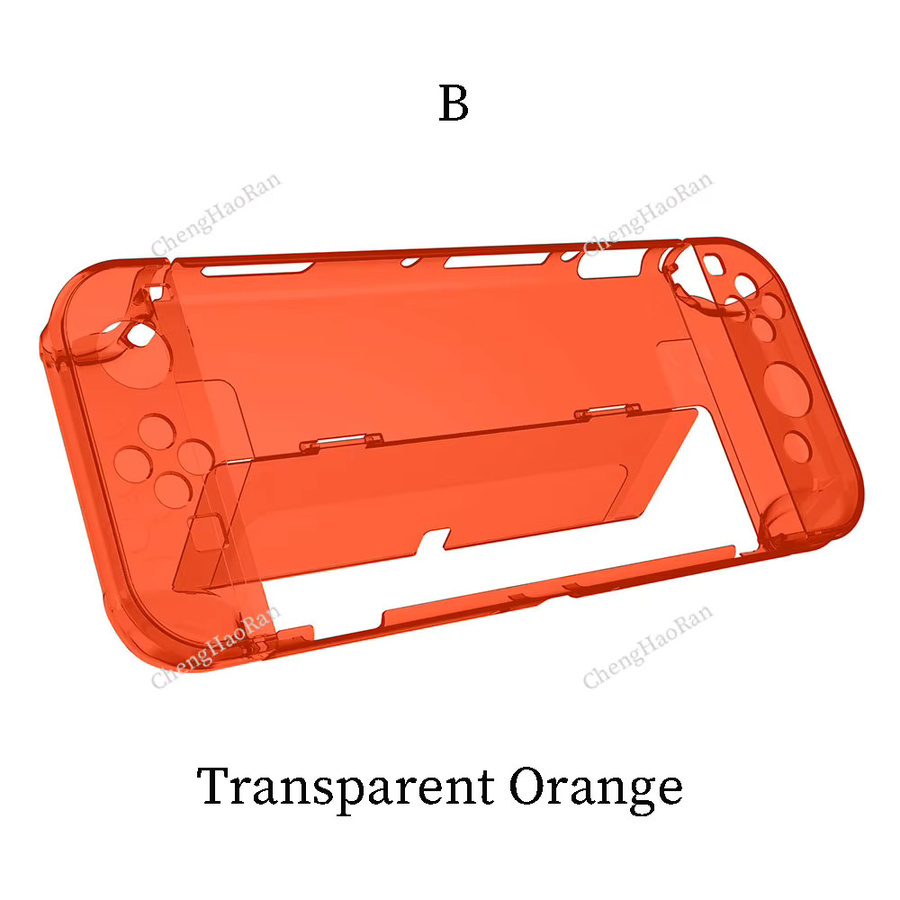 ChengHaoRan Transparente Kristall-Schutzhülle für Nintendo Switch OLED Split Flip Anti-Sturz-Hülle - Bild 2