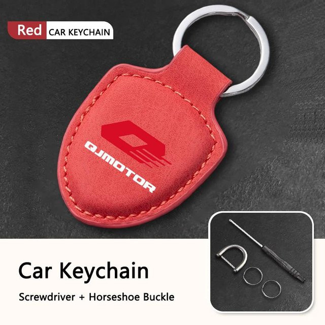 Schlüsselanhänger Qjmotor, rot, Unisex - Bild 1