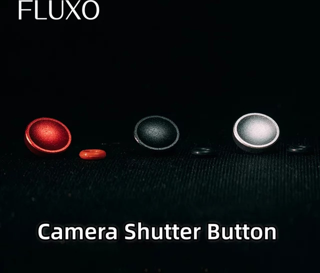 FLUXO Kamera-Auslöser-Schutzkappe für Sony Fuji Leica spiegellose Kameras in Schwarz und Rot - Bild 1