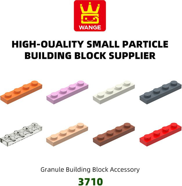 Wange 149 Stück Set 3710 1x4 Basis-Bausteine in Rot für DIY MOC-Komponenten und Montage-Spielzeug aus Kunststoff - Bild 1