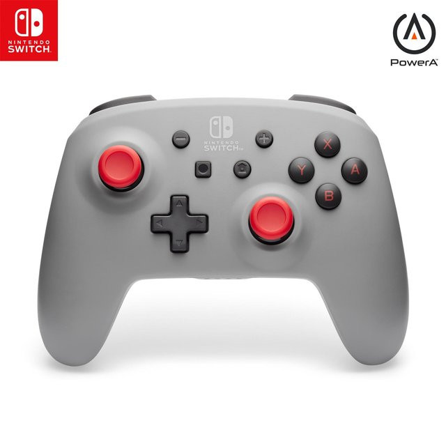 PowerA Kabelloser Controller für Nintendo Switch, Retro-Grau - Bild 1