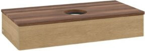 V&B Waschtischunterschrank Antao mit Frontstruktur in Honey Oak, B/T/H: 100 x 50 x 19 cm - Bild 1