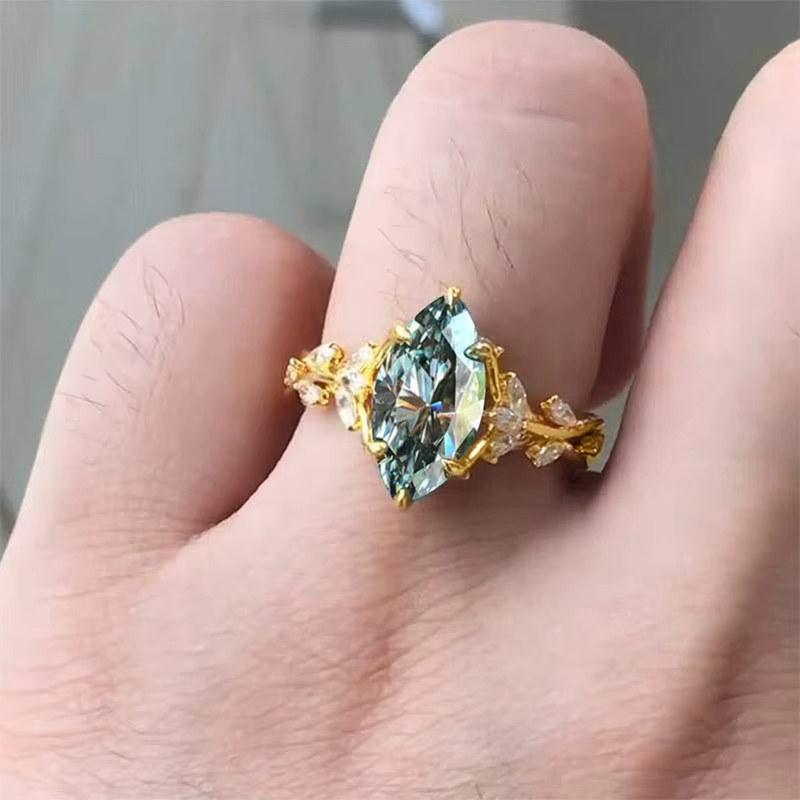 Huitan Ring, Zirkonia, Gold, Damen - Bild 2