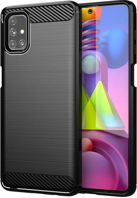 Stoßfeste Silikon Schutzhülle für Samsung Galaxy M51, A12, A42, A32, S21, S20 FE und S21 Ultra in Schwarz - Bild 1