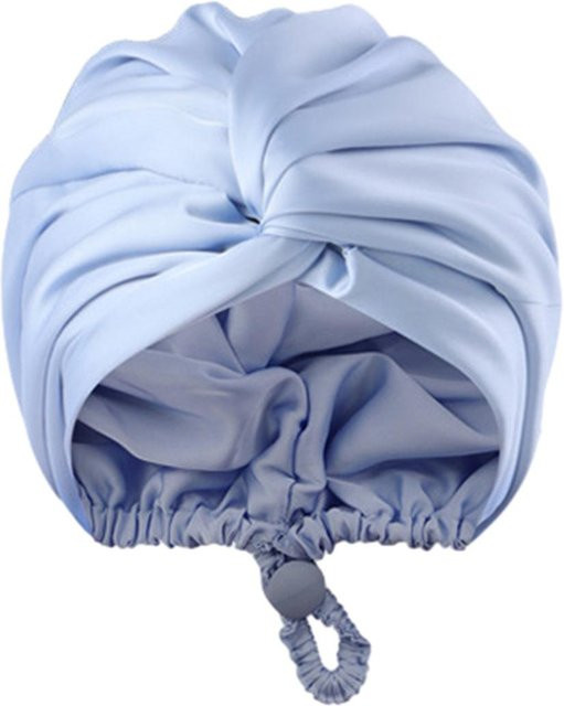 Bloom Habitat Schlafhaube aus Seidensatin, Blau, Damen, für lockiges Haar - Bild 1