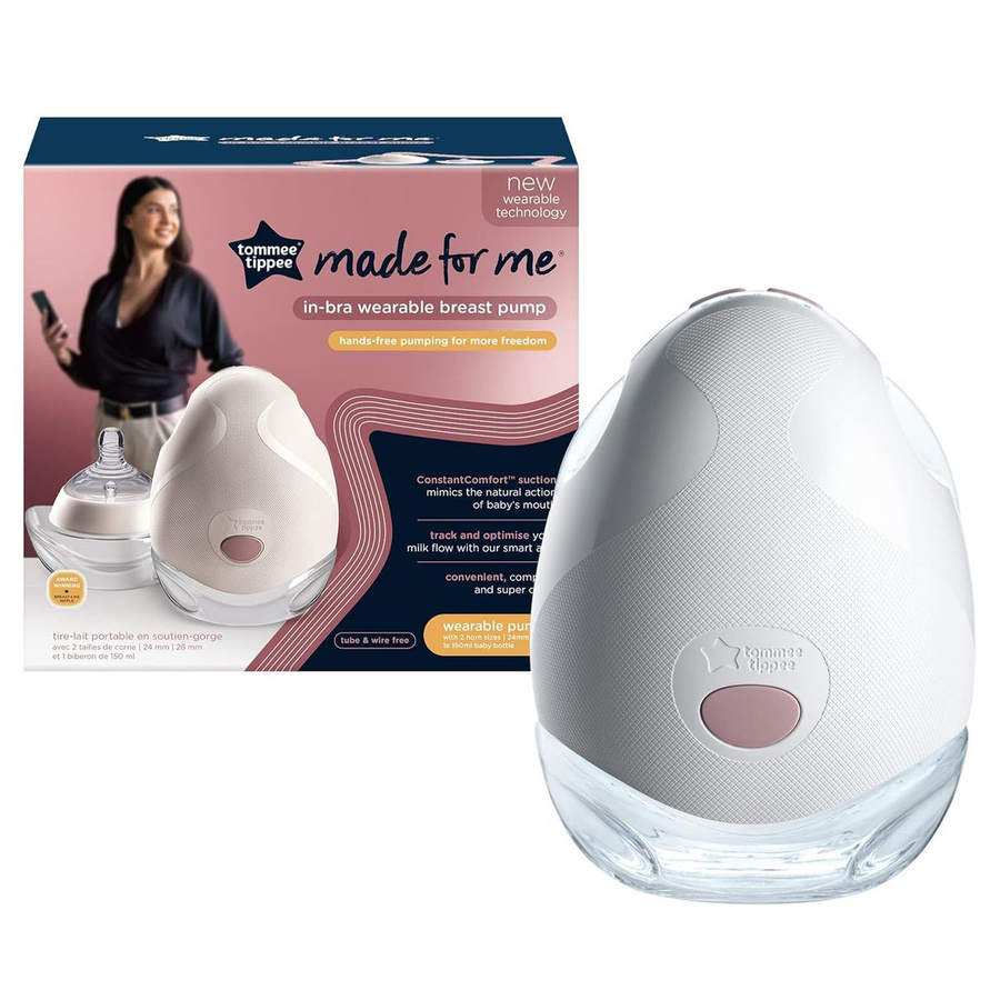 Tommee Tippee Elektrische Milchpumpe Hands-free in Weiß mit wiederaufladbarem Akku - Bild 1