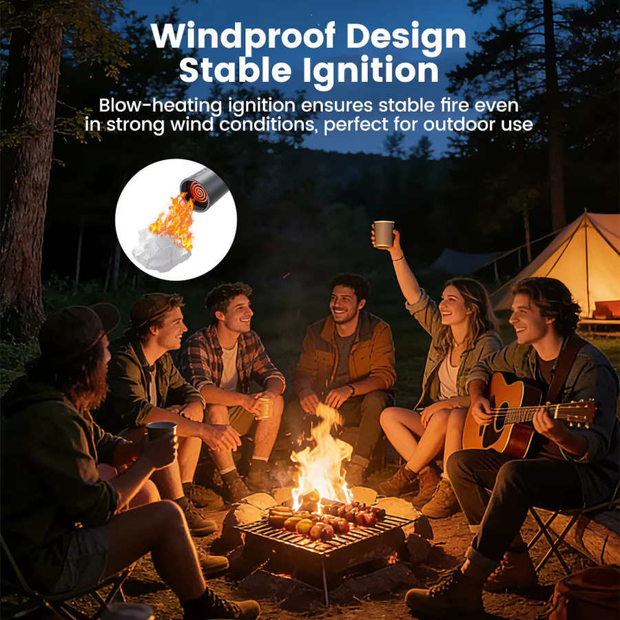 Toocki Mini USB-C Zigarettenanzünder Flammenlos Windfest und Tragbar - Bild 5
