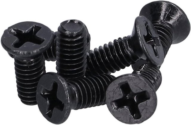 50 Stück Senkschrauben mit Flachkopf und Pozidriv-Antrieb von TOMTOP JMS, Edelstahl A2-70, M4 x 12 mm, Schwarz - Bild 1