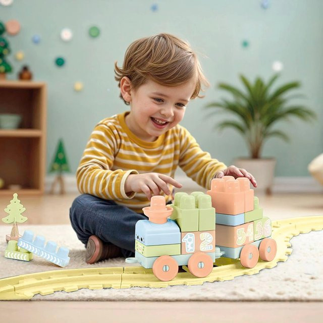 Dolu Zug-Bausteine Set, 36-teiliges Set, ab 1,5 Jahre - Bild 1