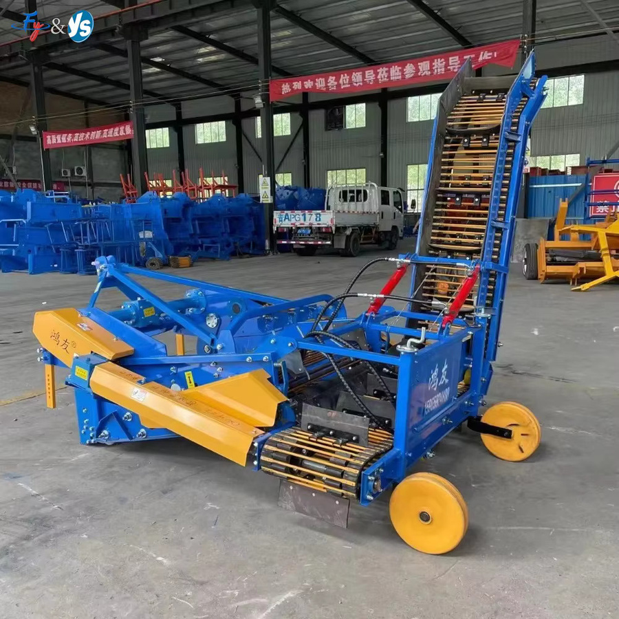 Vollautomatischer Mähdrescher für Kartoffeln, Süßkartoffeln, Zwiebeln und Karotten inklusive automatischer Lademaschine in Blau - Bild 4
